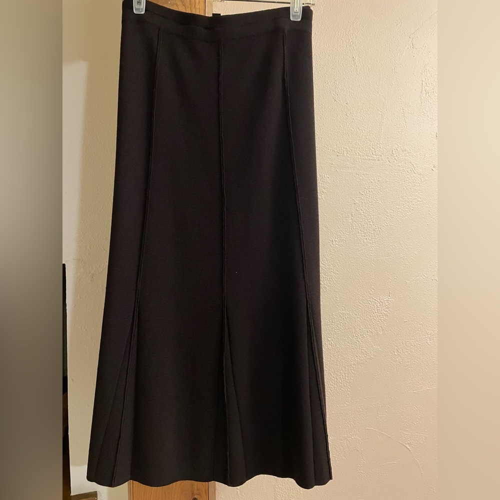 Eileen Fisher Brown Wool Skirt